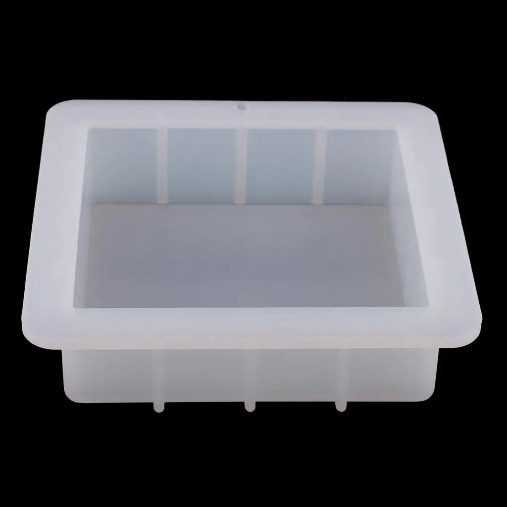 

Silicone Square Soap Loaf Mold Nonstick Handmade Soaps Accessories Baking Tray for Candles and Crafts