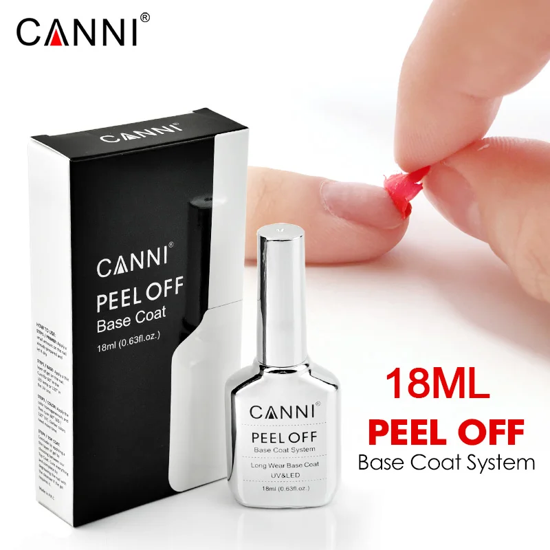 Canni TPO GRATIS HEMA GRATIS 18ml Long Wear Diamond Nowipe Top Coat Peeloff Basislaag Losweken UV LED Gellak Nagelmanicure