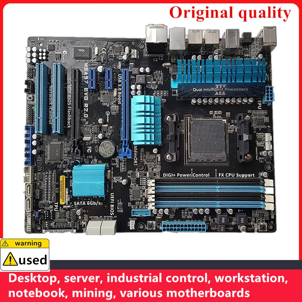 

Used For M5A97 EVO R2.0 Motherboards Socket AM3+ DDR3 32GB For AMD 970 Desktop Mainboard SATA III USB3.0