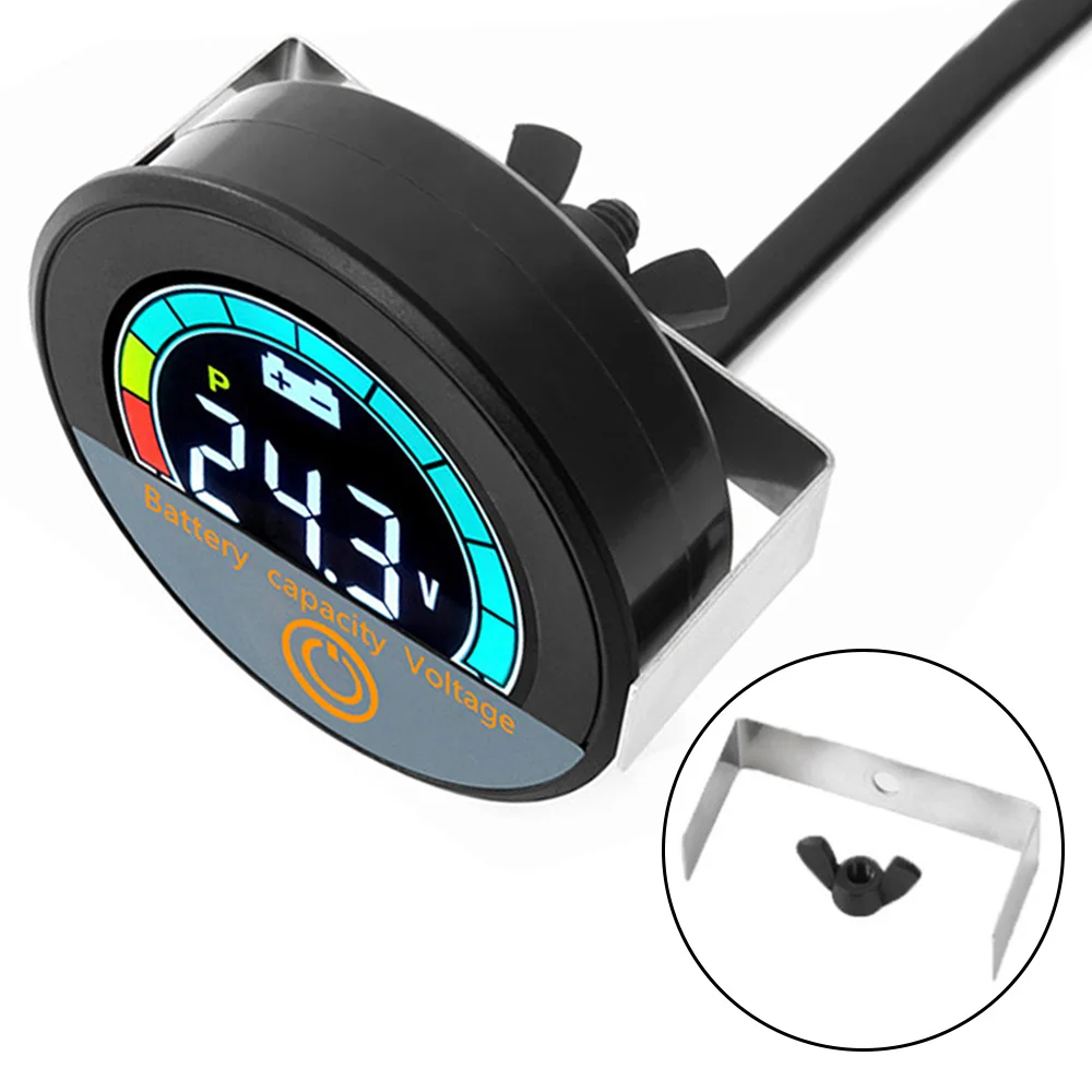 Imagem -04 - Motocicleta Elétrica Bateria Nível Voltímetro Universal Power Indicator Embutido Guidão tipo Ácido ou Lítio Bateria Dc7100v