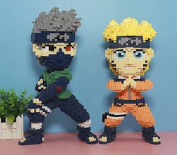 Naruto Compatible LEGO Toy Naruto Kakashi Anime Gaara Jiraiya Children's Creative Tiny Particles Assembled Building Blocks Gift