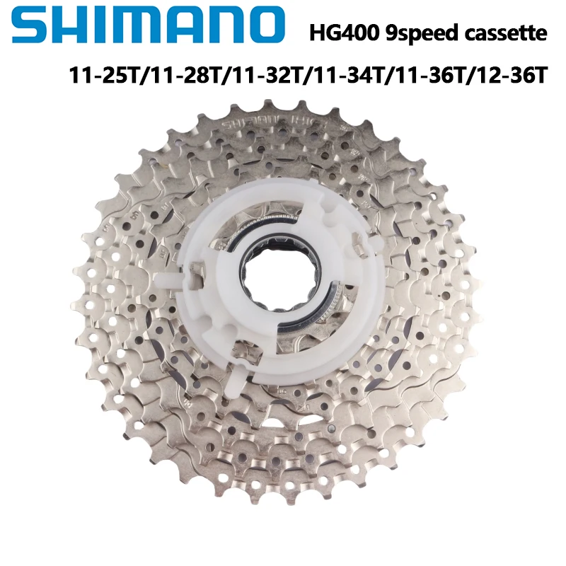 

Кассета Shimano HG400 9s CS-HG400 11-25T 11-28T 11-32T 11-34T 11-36T 12-36T MTB 9-скоростной горный велосипед с муфтой свободного хода