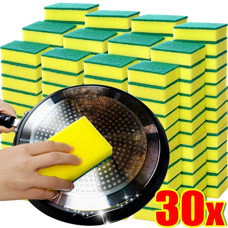 Highly Absorbent Cleaning Sponges Dish washing Magic Clean Pot Rust Stain Sponge Brush Kitchen Grease Cleaner Household Tools