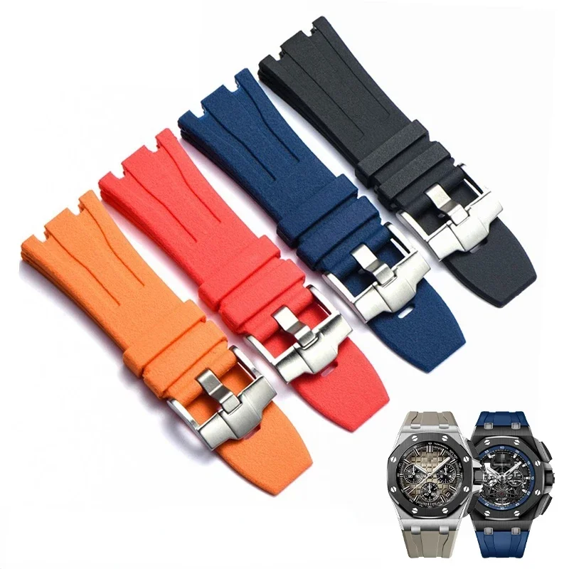 Watch Band Silicone Men's 28mm for AP Audemars and Piguet Royal Oak Offshore 15400 15703 26471 26474 15703 15706 Watch Strap