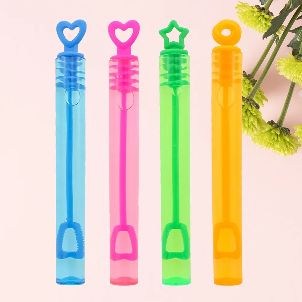 

24 PCS Bubble Wands Children's Toys Heart Stick Pentagram Heart-shaped Portable Colorful