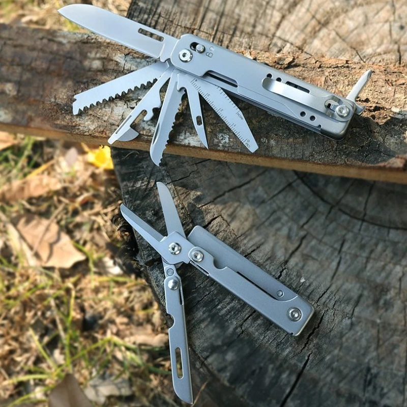 GHK 18 في 1 Multitool 2 قطعة انفصال سبليت متعدد أداة سكاكين قابلة للطي مقص القواطع EDC بقاء كماشة أداة تخييم في الهواء الطلق