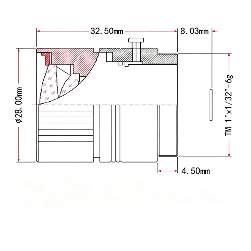 3.0Megapixel 25mm CCTV Lens HD 1/2\