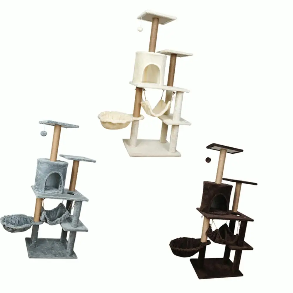 

Luxury Pet Furniture Juguetes Para Mascotas Large Indoor Wood Cat Tree Furniture For Large Cats