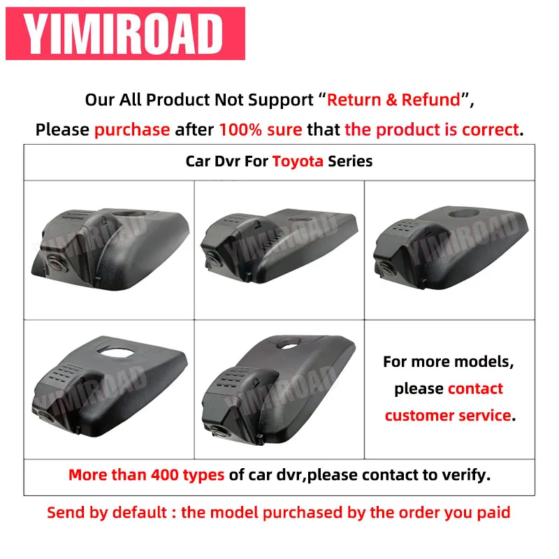 New Plug and Play Car Dvr Dashcam 1K 2K 4K TYT09 Dash Cam For Toyota Corolla E210 Hatchback Levin XLE 2018 2019 2020 2021 2022 view 4