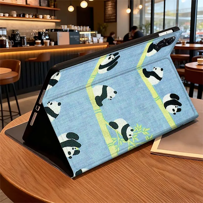 الإبداعية الباندا الكرتون نمط لهواوي MediaPad MatePad M5 M6 11 12 X SE T10 T10s 2 C5e T5 Pro لايت الهواء 11.5 بوصة اللوحي