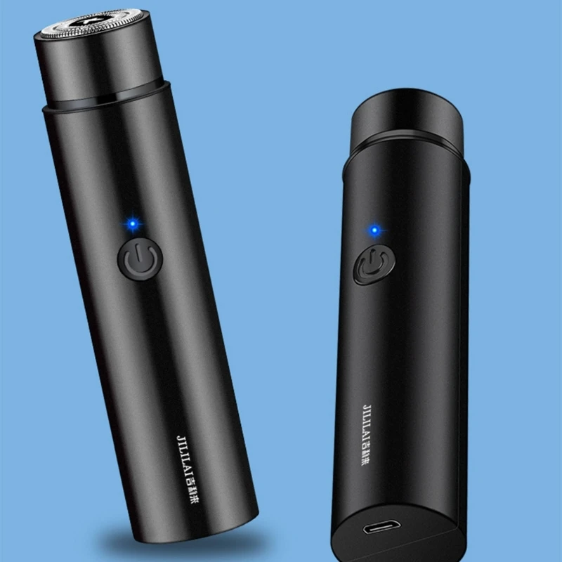 M2EE มินิ USB เครื่องโกนหนวดไฟฟ้าสำหรับผู้ชายอัตโนมัติทริมเมอร์มีดโกนแบบชาร์จไฟแบบพกพามีดโกนหนวดเครื่องโกนหนวดท่องเที่ยว