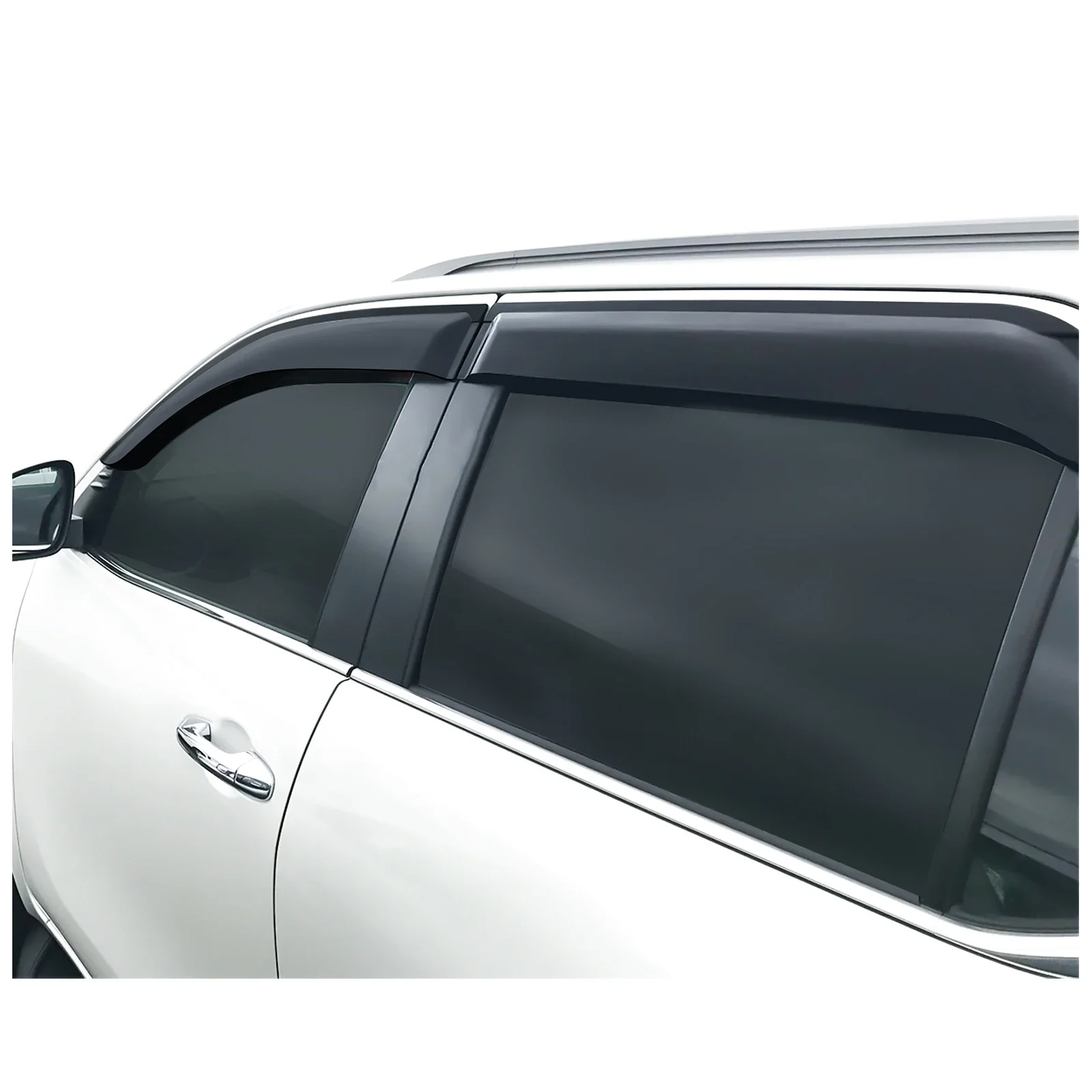 Weathershield Sun Rain Guard Window Visor For Toyota Fortuner 2015 2016 2017 2018 2019 2020 20212022 Double Cabin Wind Deflector