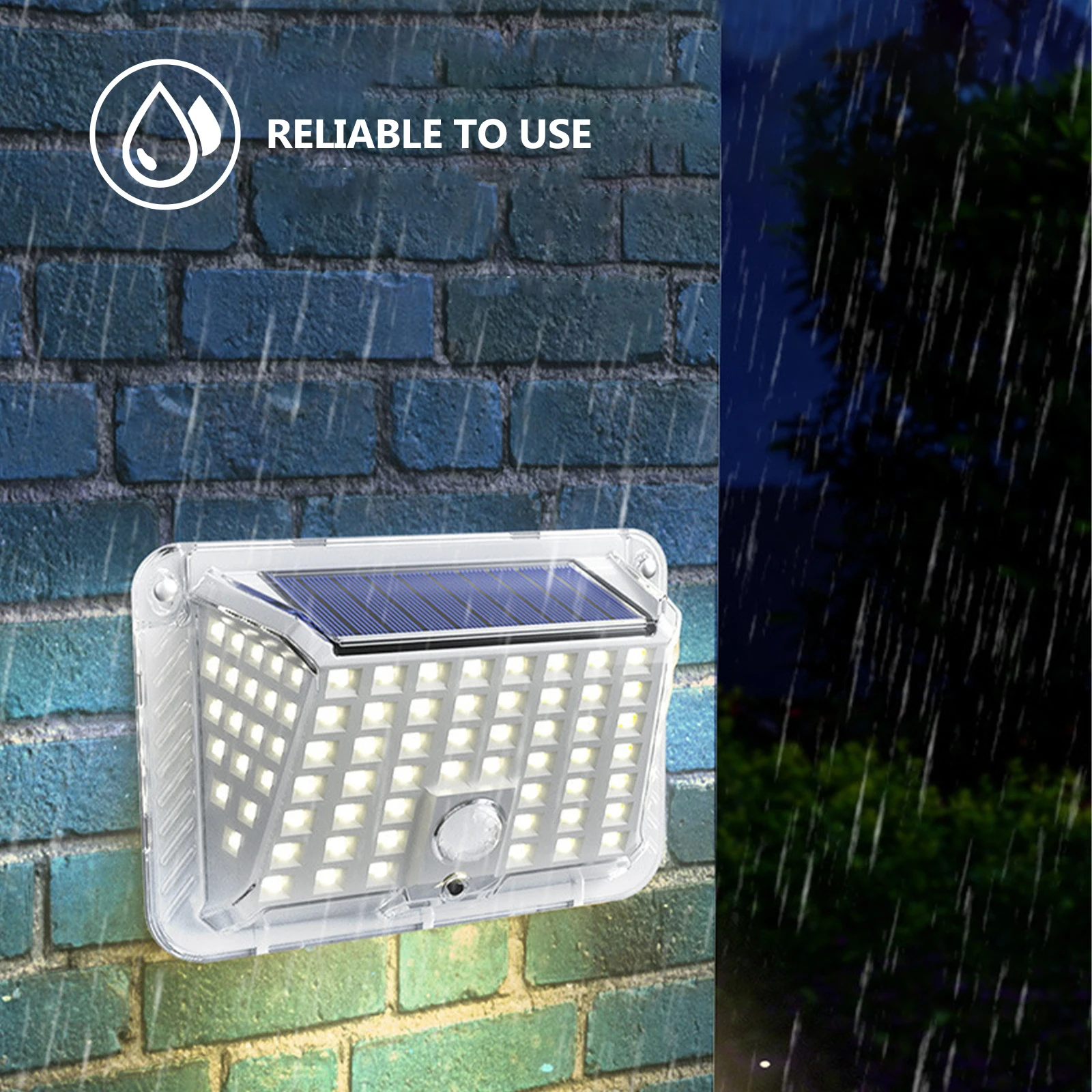 

Solar Human Sensor Wall Light Durable LED Outdoor Lighting for Patio Yard Garden Pathways Driveway Weatherproof Easy Install