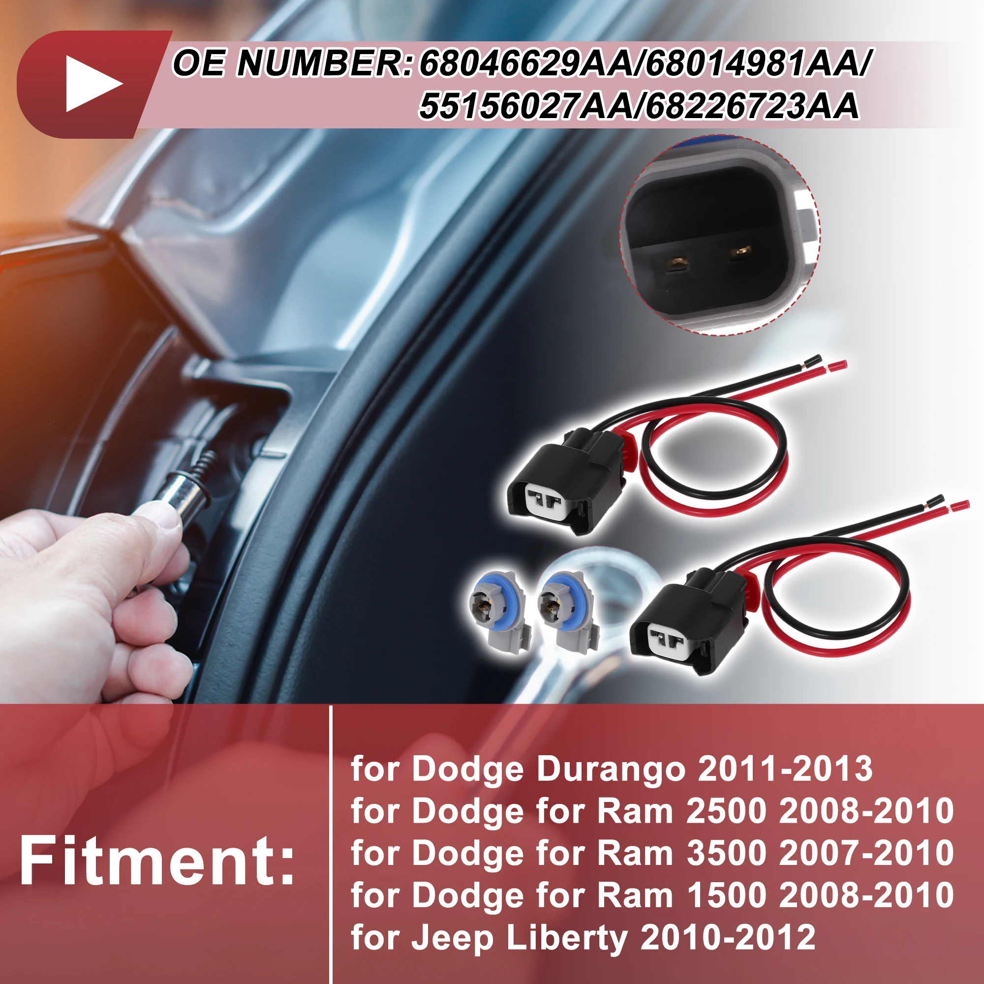 

UXCELL Проводка розетки резервного фонаря заднего хода стоп-сигнала для Dodge Durango No 68046629AA