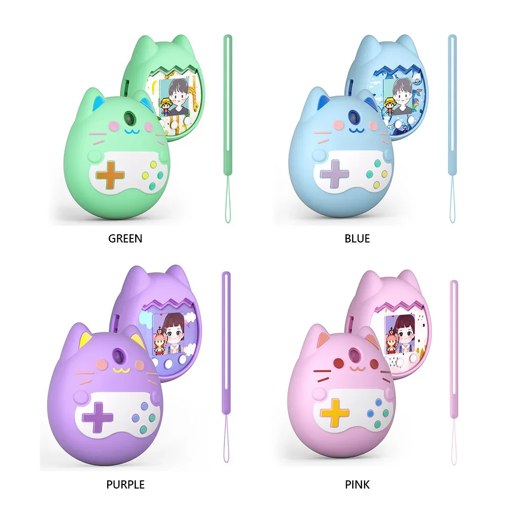 

Аксессуары для Tamagotchi Pix, силиконовый чехол, защитный чехол с ручным ремешком, защитный чехол, противоударный, против царапин