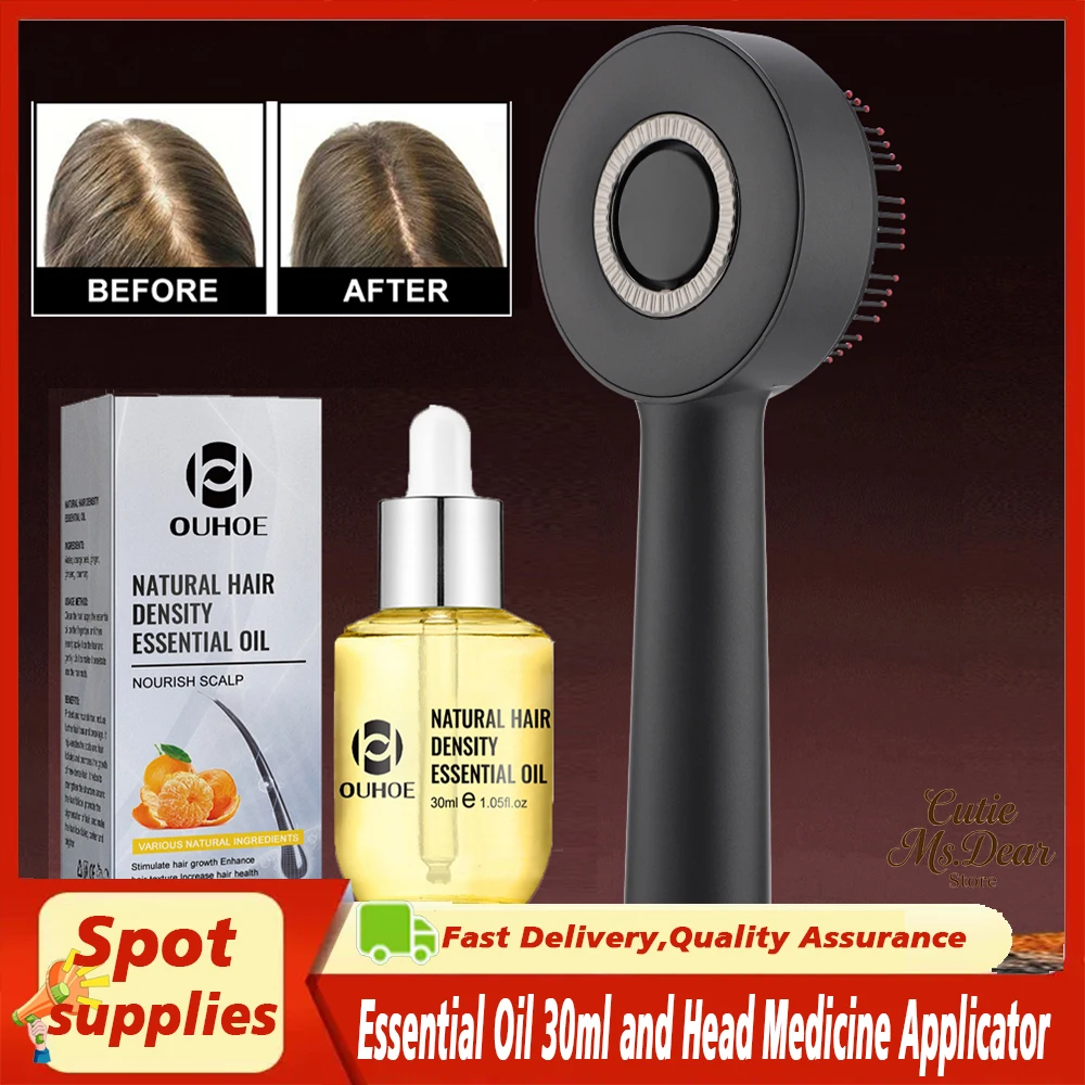 

Эфирное масло для утолщения волос, 30 мл и аппликатор для головы, увлажняет волосы, густое восстановление волос, восстановление корней волос, поврежденные