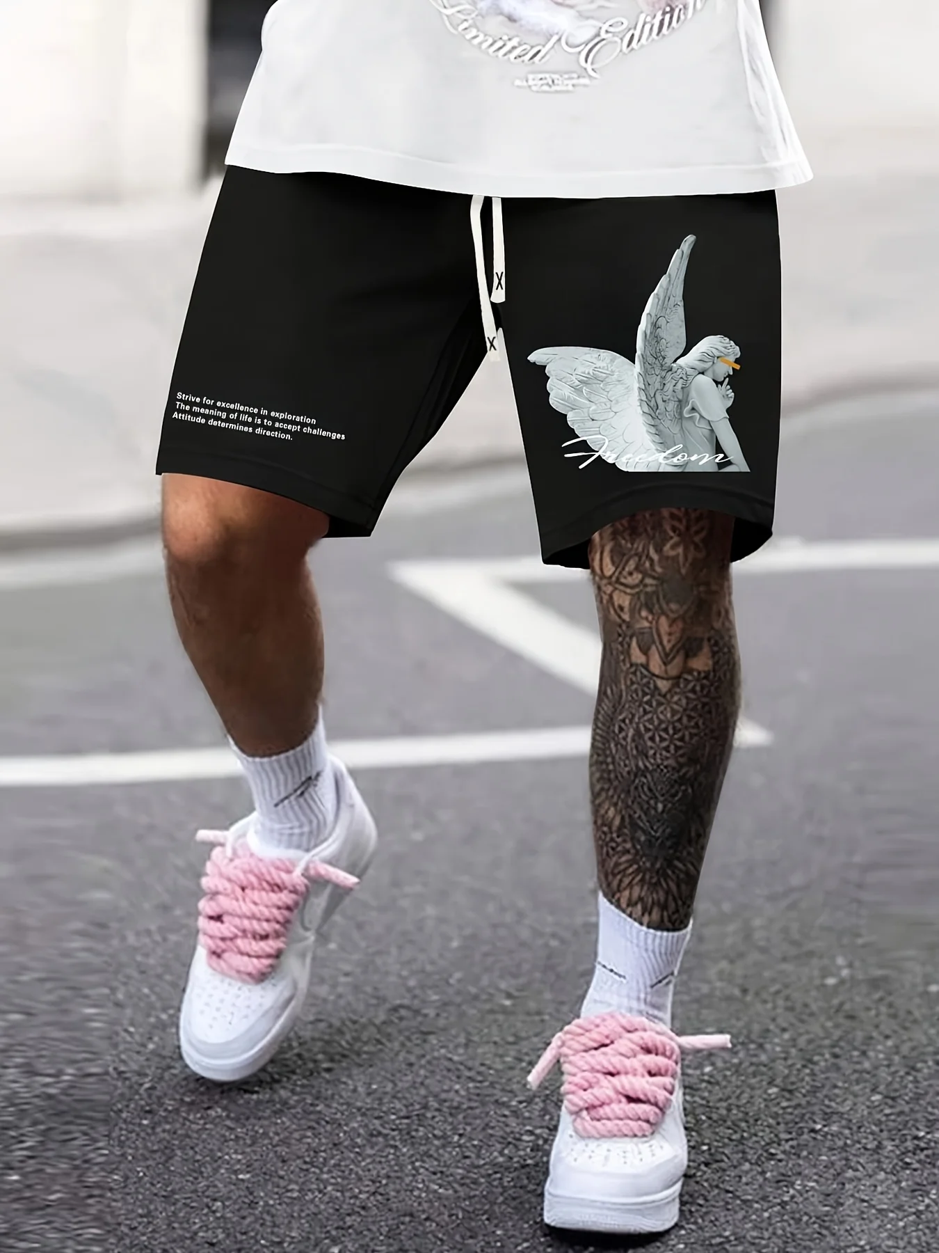 

2025 Новые мужские модные шорты с принтом, легкие роскошные уличные шорты в стиле хип-хоп, повседневные дышащие трендовые шорты премиум-класса