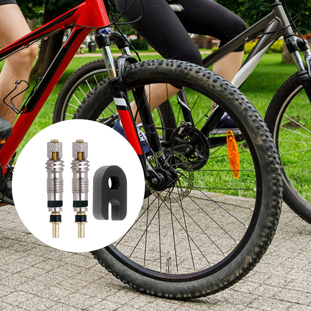2 قطعة مجموعة أدوات صمام بريستا الأساسية بدون أنبوب، تتضمن أداة إزالة الصمام الأساسية، سهلة الصيانة لإطارات الدراجة #2