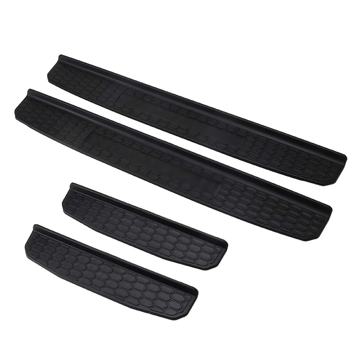 

4 Door Sill Scuff Plate Sill Entry Guards for Jeep Wrangler JL 2018 2019Accessories Car Door Panels Sills Step Protector