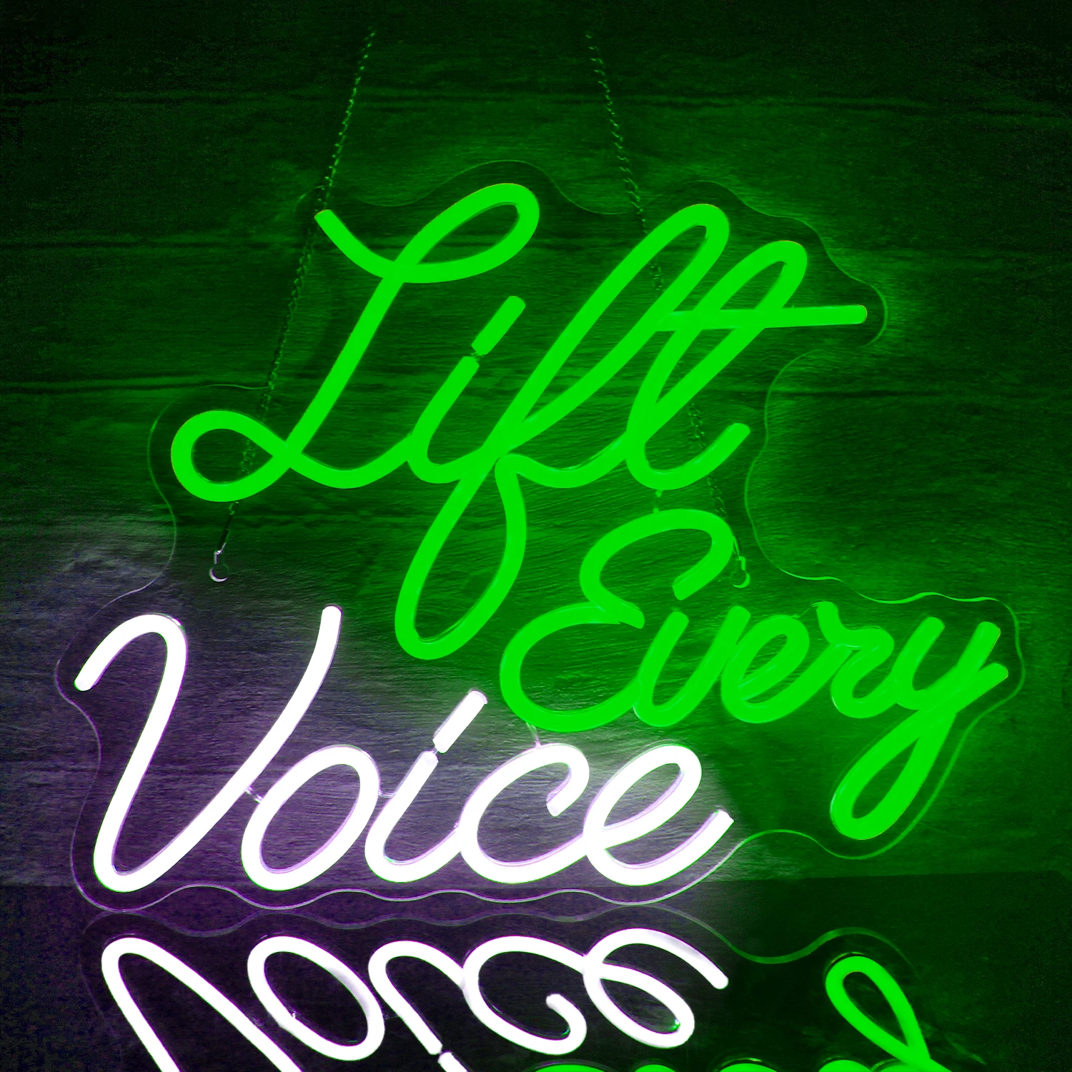 Life Every Voice Neon Sign camera da letto Dessert Shop Prom Party Bar Club LED Neon light lampade Decorative da parete per grotta domestica personalizzate