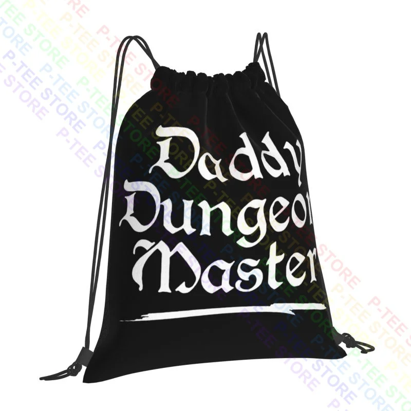 Daddy Dungeon Master Dad Dm Drawstring Bags Gym Bag Bookbag Beach Bag Storage Bag Riding Backpack