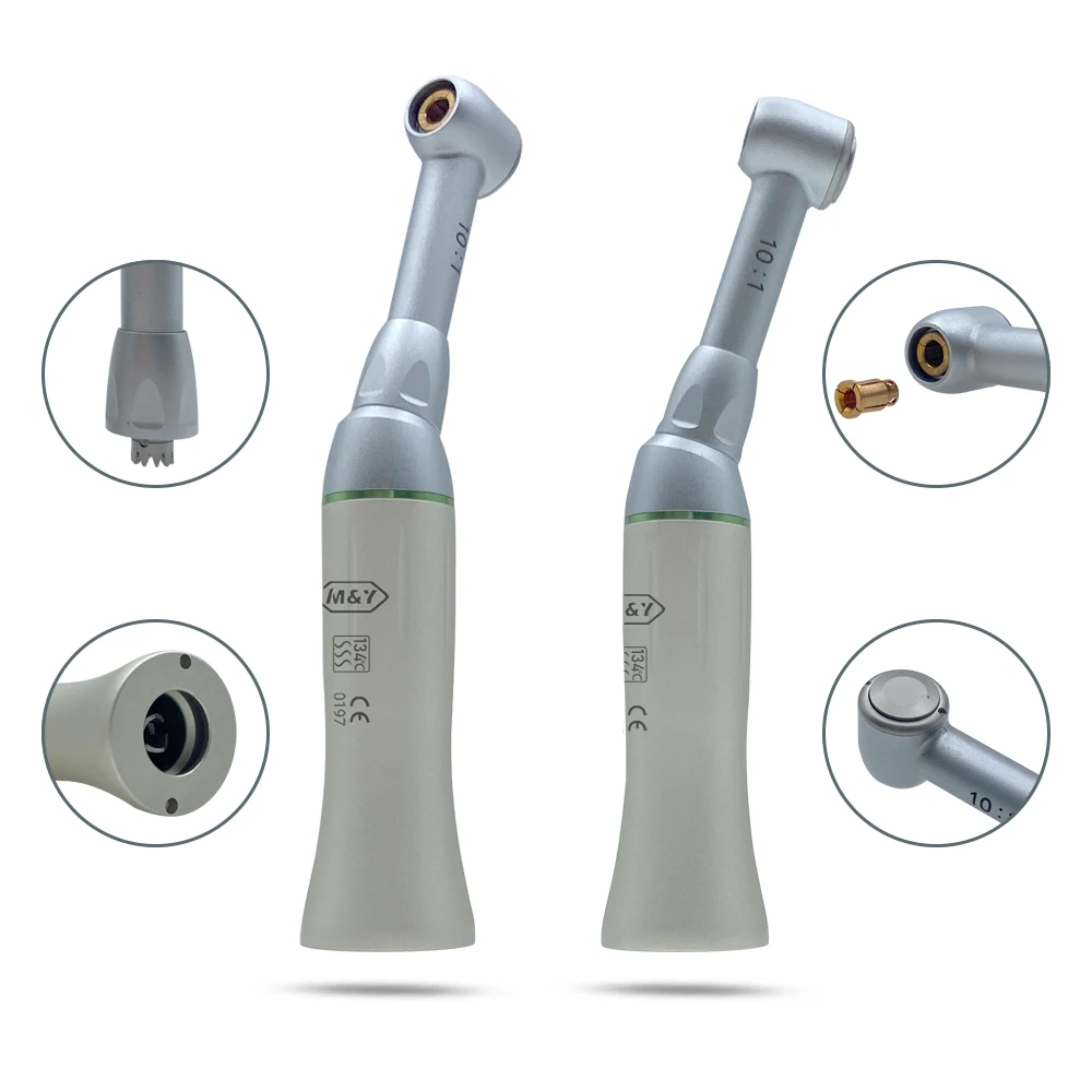 

Dental 10:1 Endodontic Contra Angle Root Canal Treatment Dentists Low Speed Handpiece E-type Motor Engine Rotary Files Rotation