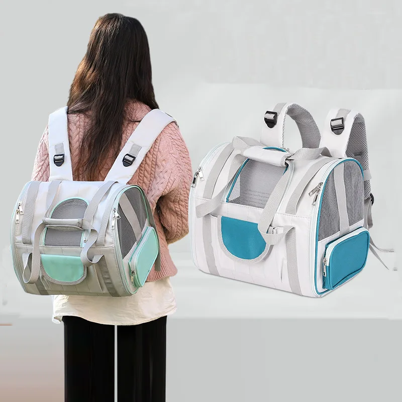 

New portable pet bag Portable pet backpack for going out Backpack Breathable and transparent cat and dog bag