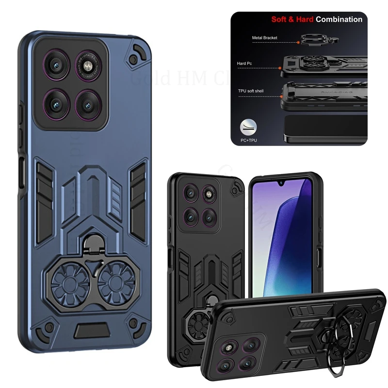 

Heavy Duty Armor Hybrid Rugged Case For Motorola Edge 60 Stylus 50 Pro Metal Ring Kickstand Cover For Moto 60 Pro 50 Neo G05 G04