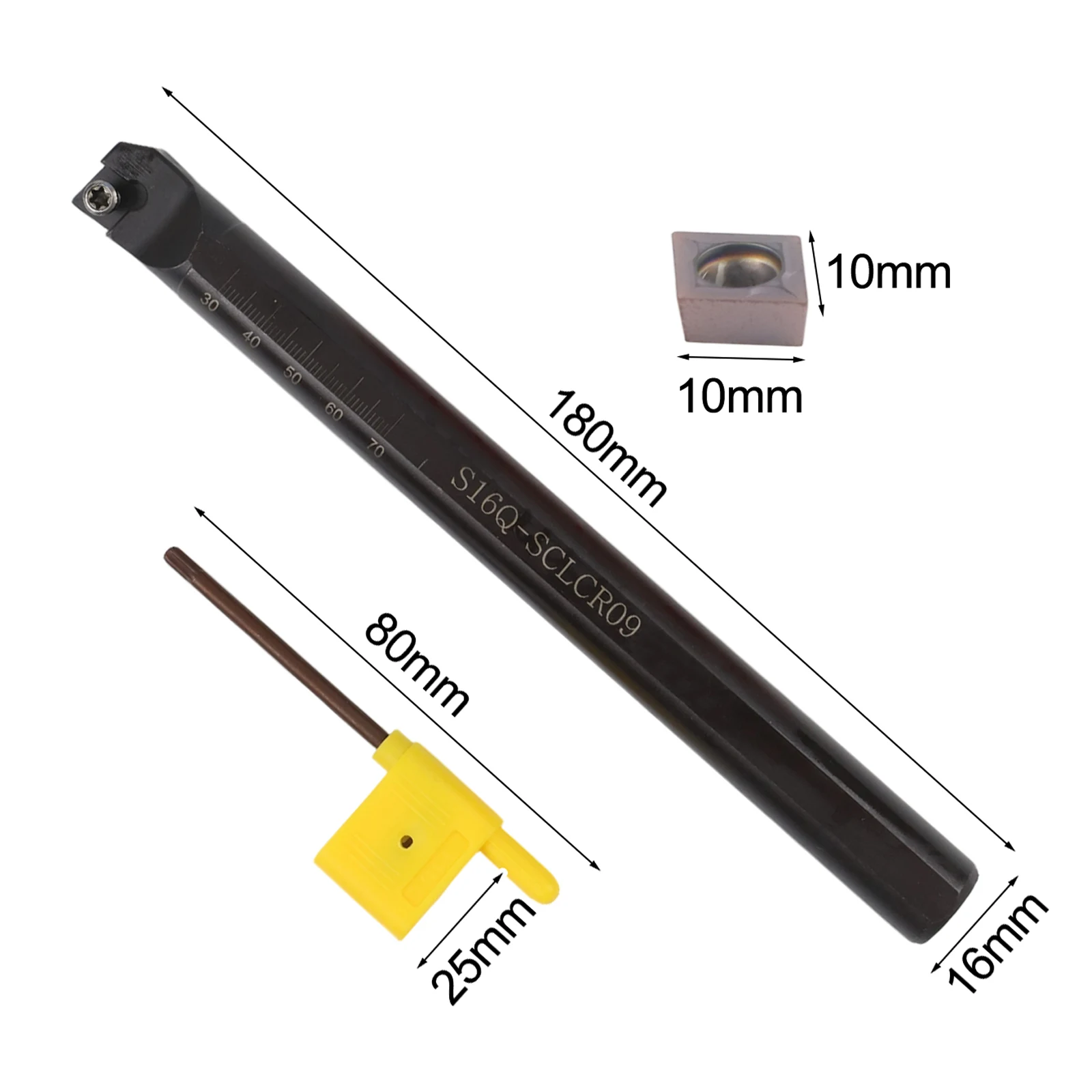 Practical Replacement Accessory Comfortable Turning Tool 10Pc CCMT09T304 Insert Boring Bar for lathe Holder Practical