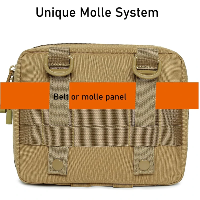 Tactical Molle Admin Pouch Multifunctionele Lasergesneden Utility Pouch Modulaire Emt Edc Organizer Gereedschapstas