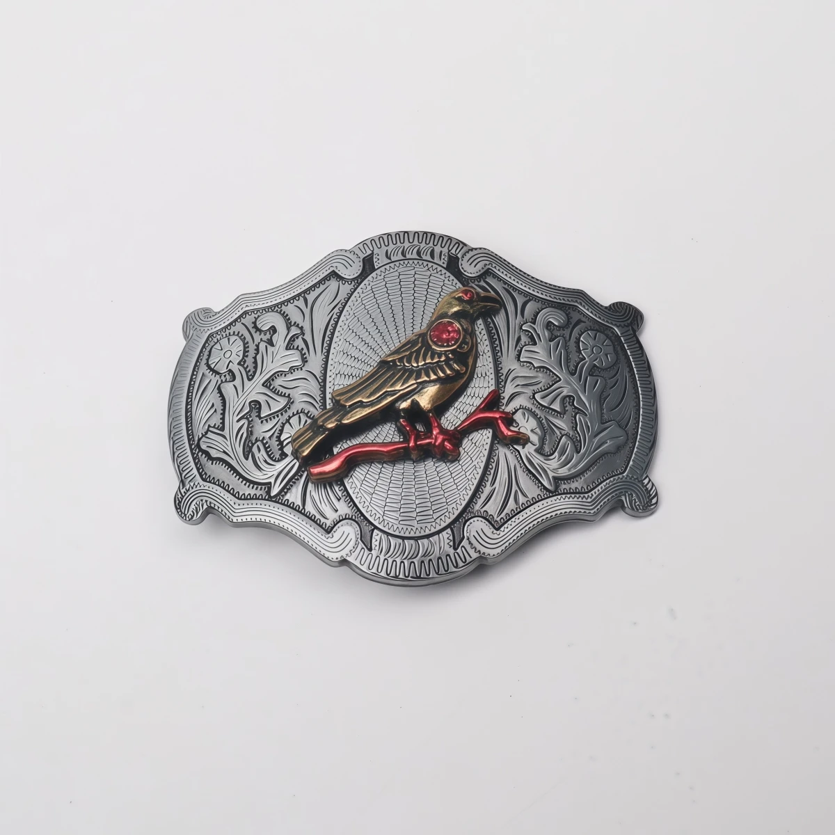 

1 belt buckle, retro western cowboy style belt buckle, unique wide belt buckle