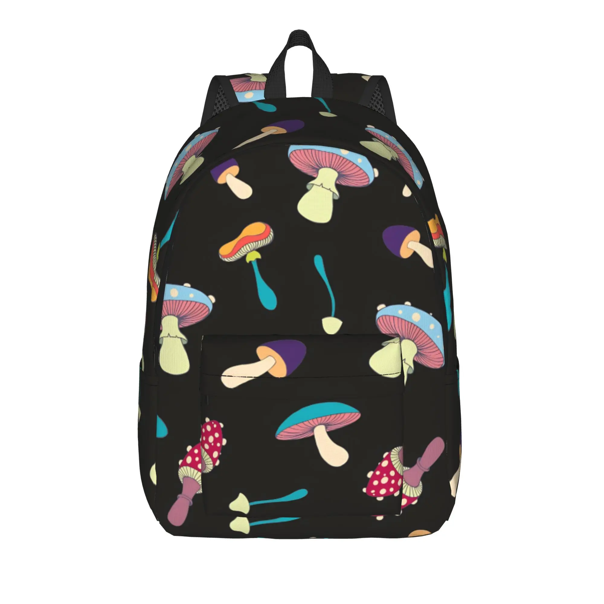 Magic Mushrooms Backpack for Men Women Fashion High School Business Daypack  Laptop Computer Canvas Bags Sports