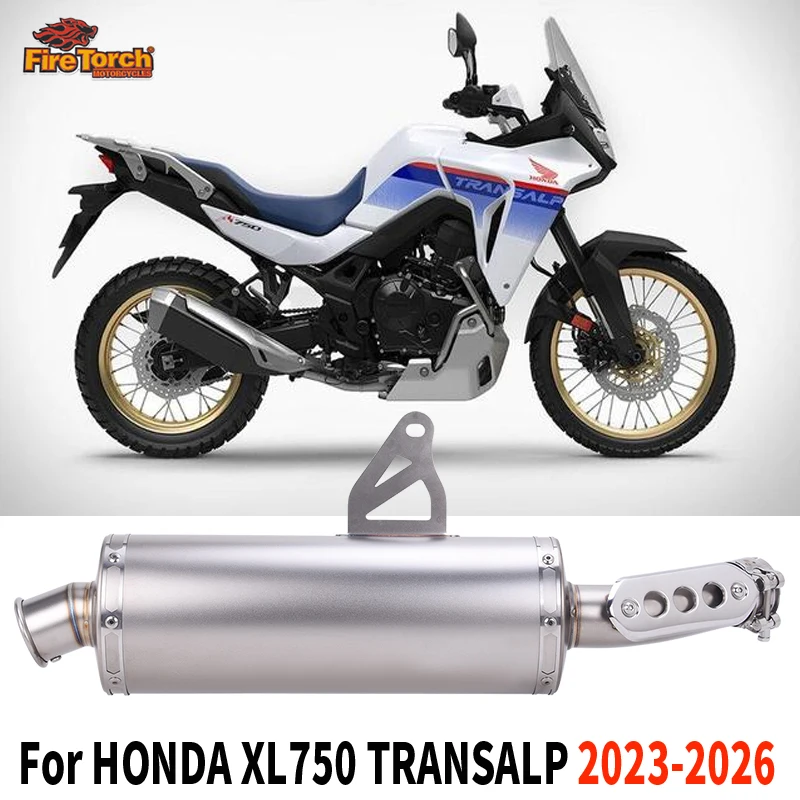 

Slip On For HONDA XL750 XL 750 TRANSALP 2023 - 2026 Motorcycle Exhaust Systems Espace Moto Middle Pipe Muffler DB Killer