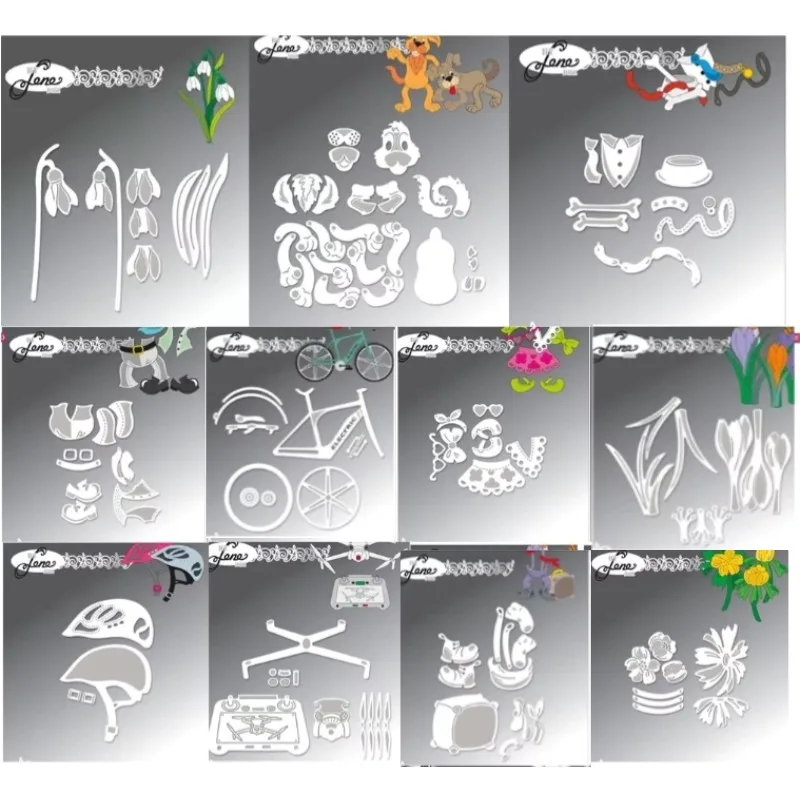 Crocus Metal Cutting Dies Scrapbook Diary Decoration Stencil Embossing Template DIY Greeting Card Handmade 2024