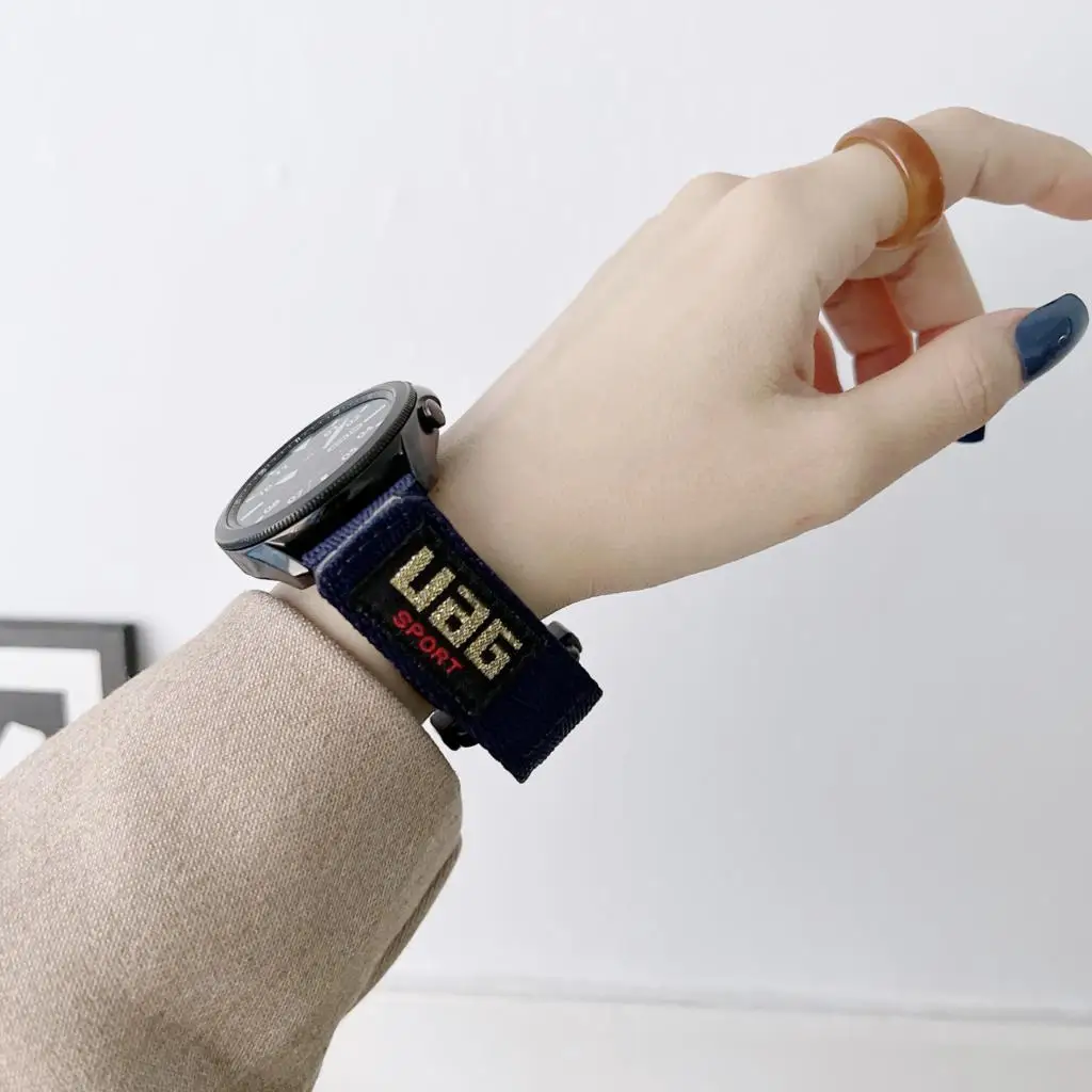 20MM 22MM Tali Nilon untuk SUUNTO 5 Gelang Jam Tangan Puncak/9 untuk SUUNTO 3 Gelang Jam Tangan Pintar Pengganti Aksesori Gelang