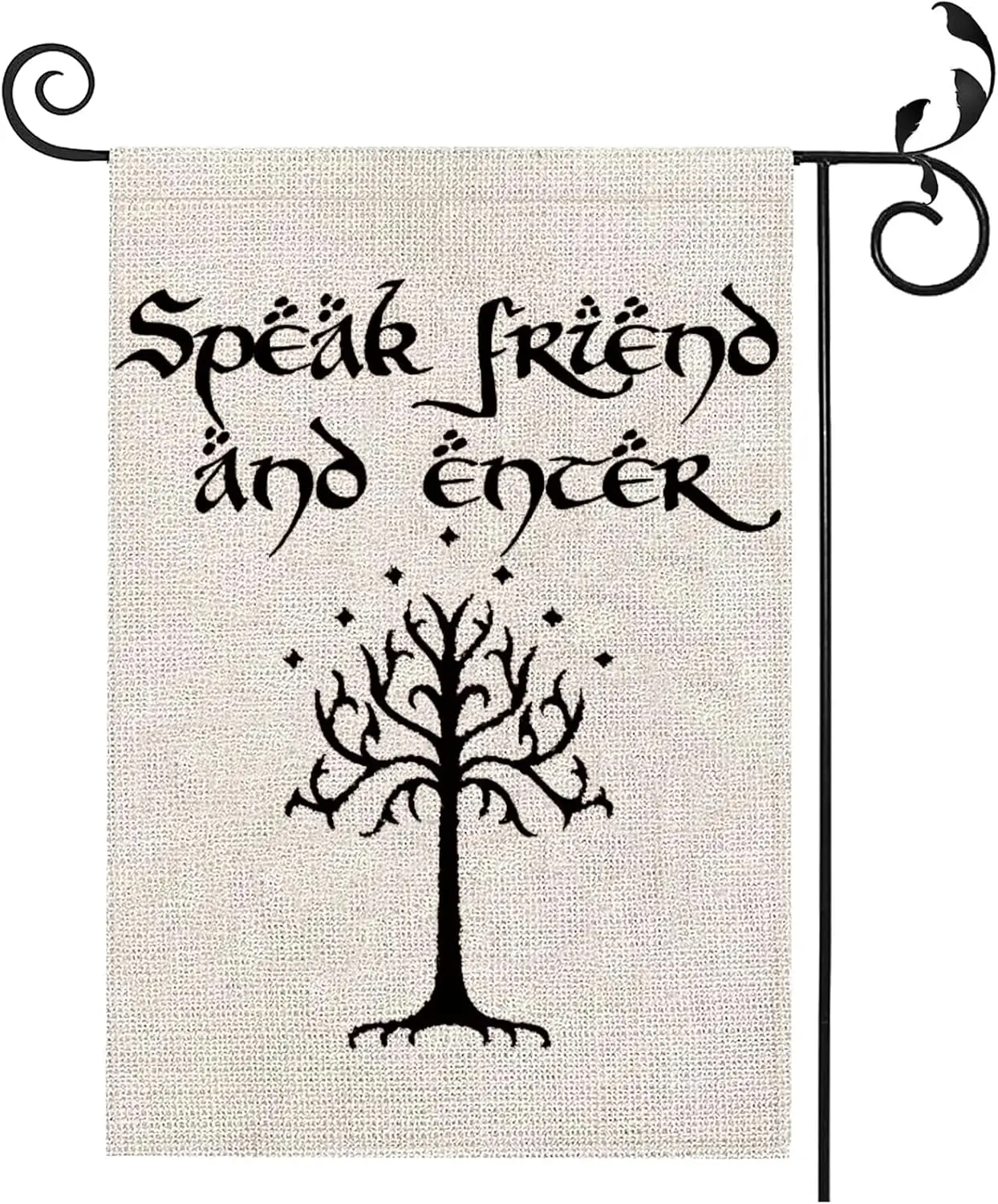 PXTIDY Speak Friend and Enter Welcome Garden Flag Movie Fans Gifts Farmhouse Yard Decorations Outdoor Flag Welcome Gifts YYD EEZ