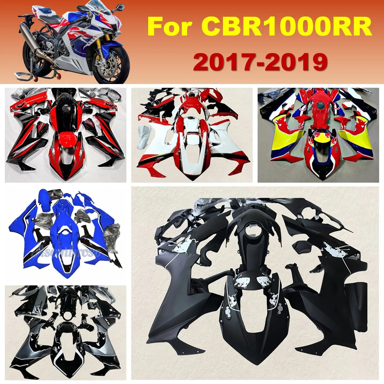 For Honda CBR1000RR 2017 2018 2019 Complete Set Fairings set CBR 1000 RR 17-19 CBR1000 Premium Motorbike parts fairing kit