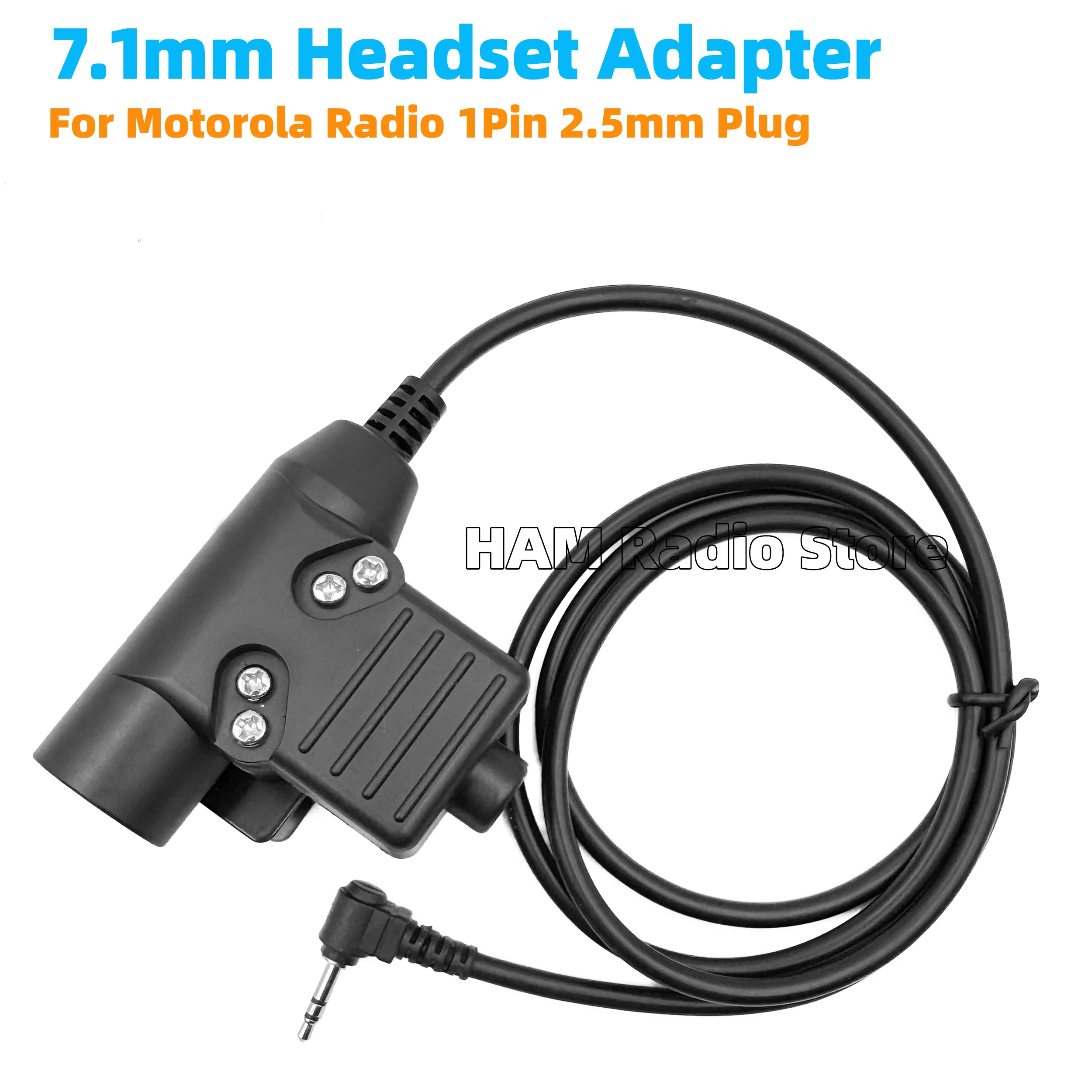 

Тактическая тактическая гарнитура U94 PTT, активированная кнопка, 1 контактный адаптер 2,5 мм, интерфейс для Motorola Radio TKLR T92 H2O T82 T80 T62