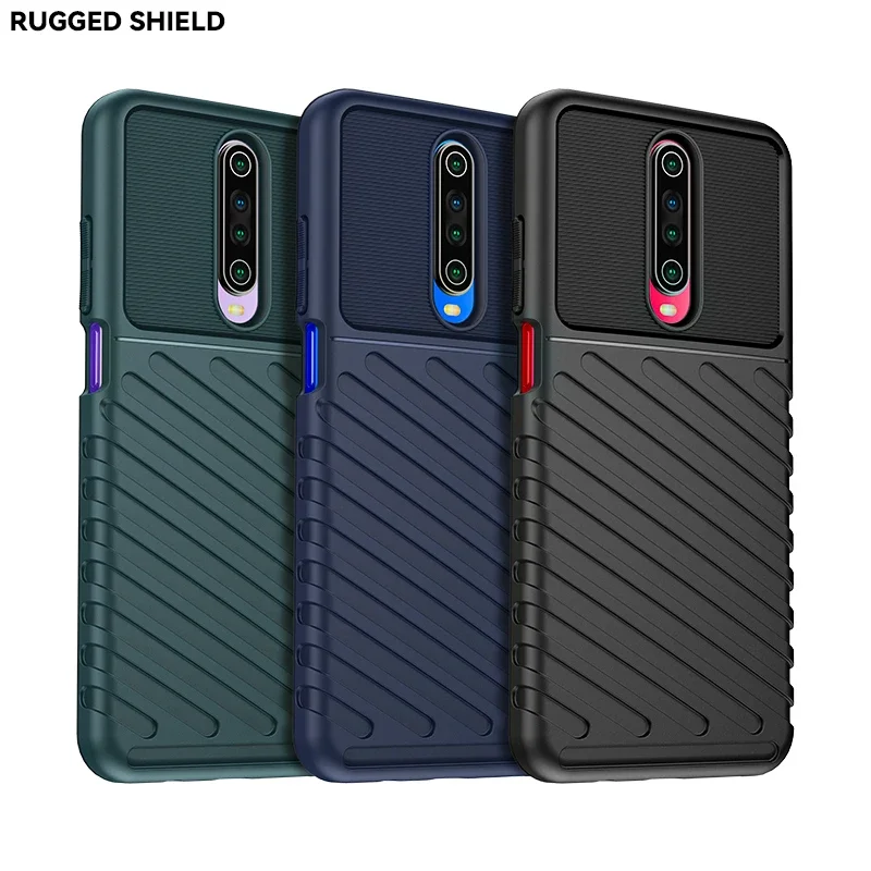 Luxuriöse, stoßfeste Silikon-Handyhülle für Redmi K30 4G/K30 5G/K30i 5G/Poco X2 – weiche TPU-Schutzhülle