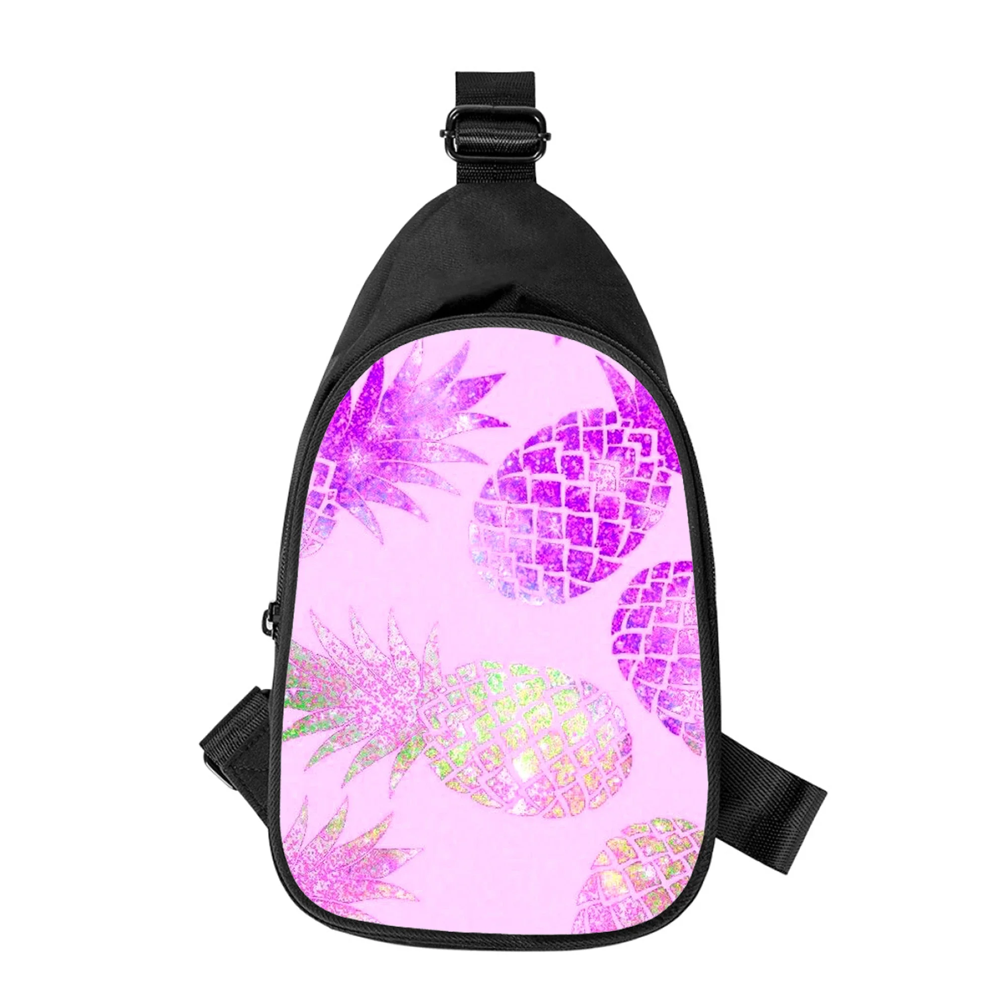 Sac de poitrine à croix pour hommes et femmes, fruits d'ananas frais, impression 3D, sac initié en alertes onale, sac de taille d'école pour mari, sac de poitrine masculin, nouveau