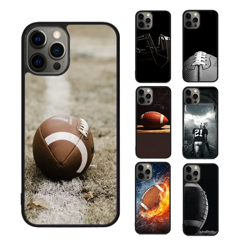 American Football Phone Case cover For iPhone SE2020 15 16 14 13 Pro Max Coque 12 11 Pro Max For Apple 8 PLUS 7 6S fundas