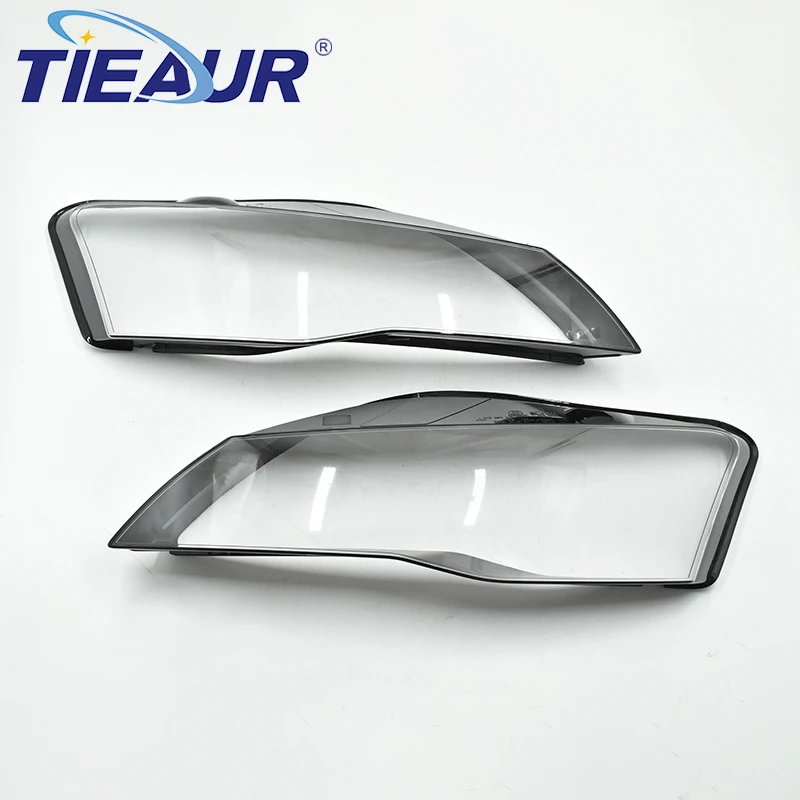 

TIEAUR Front Headlight Glass Lens Cover Car Light Housing For AUDI R8 07-15 Year Auto Headlamp Transparent Lampshade Shell