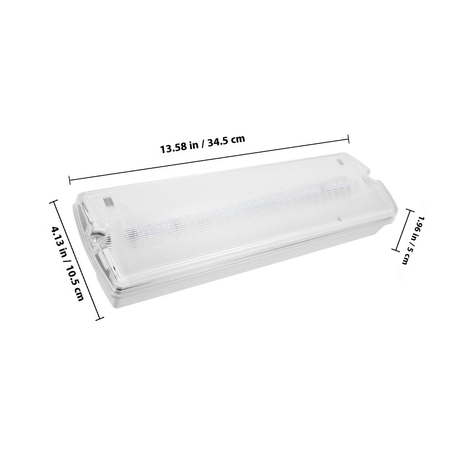 Luce di emergenza Segnale di uscita a LED Indicatore di sicurezza in plastica montato a parete per luoghi pubblici Luce di emergenza per uscita aziendale del supermercato