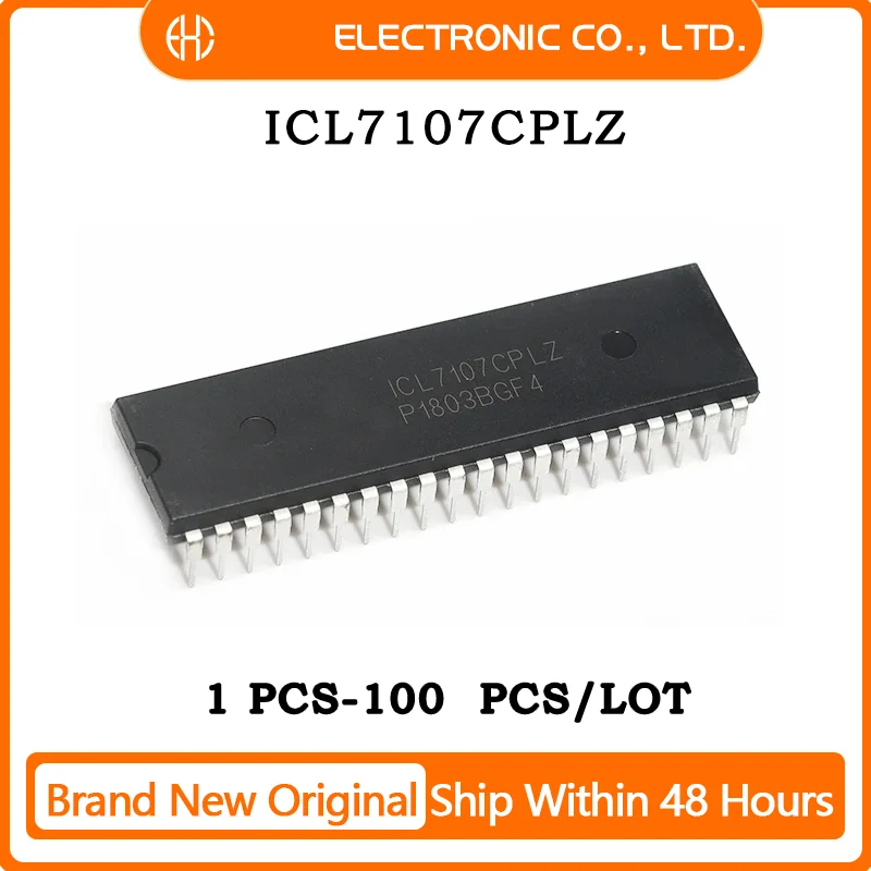 1PCS/5PCS/10PCS/50PCS ICL7107CPLZ IC DISPLAY DRIVER 3.5DIGIT 40DIP Brand New Original IC Chip