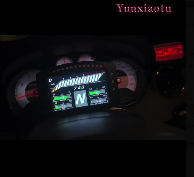 OBD Supports CAN Protocol Customization Fully Replaces Computer for Automotive Racing Instrument Cluster