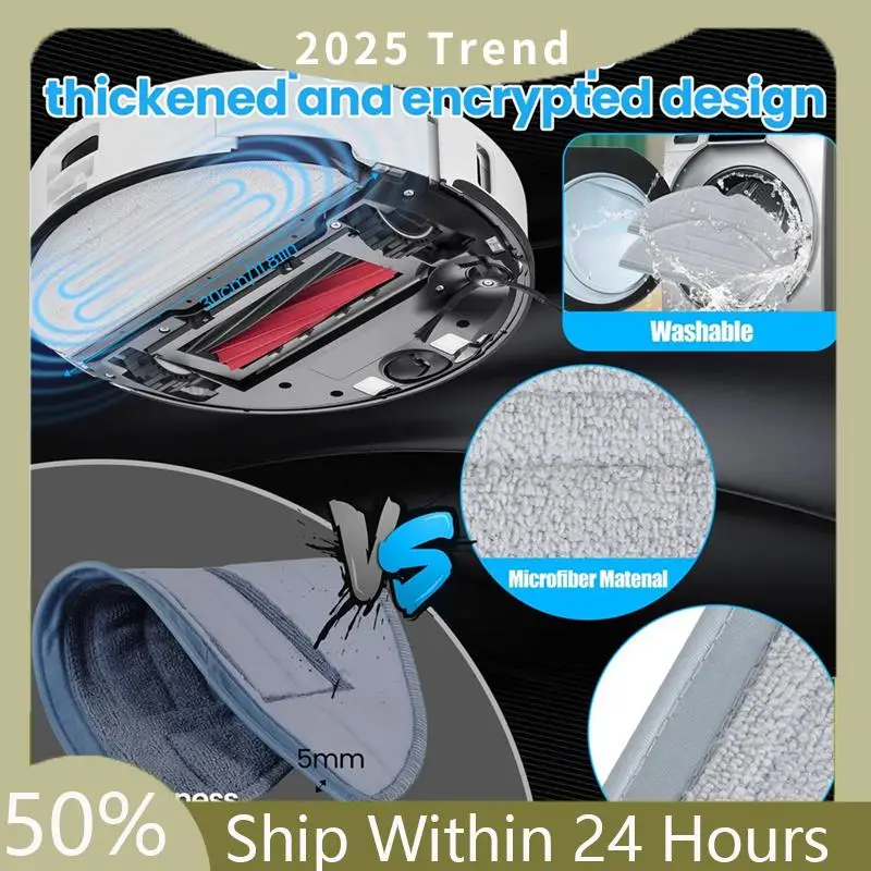 Accessory Set For Roborock S7 Maxv Ultra/S7 Pro Ultra, Dust Bags, Main Roller Brushes, Side Brushes, Filters,Mop Wipes