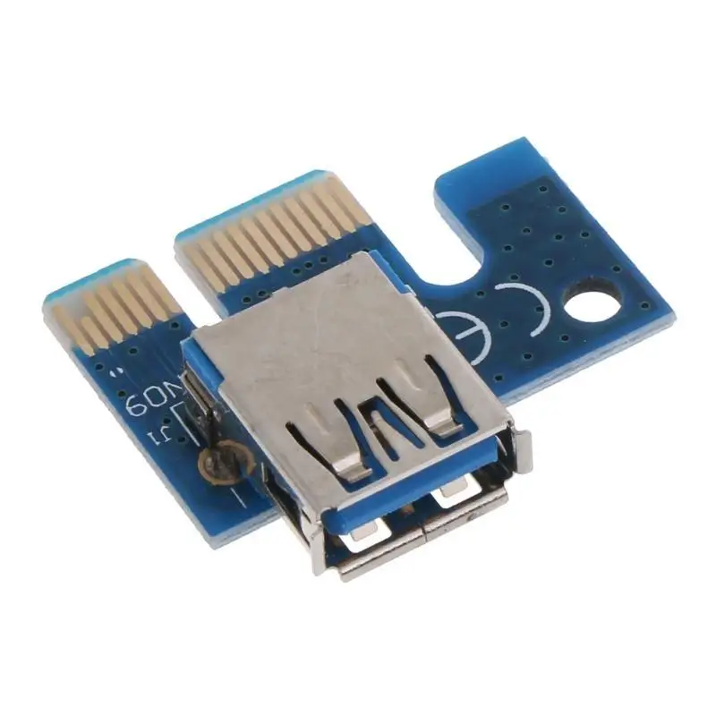 652F Mini PCI-E Extension Adapter Card USB PCI-E 1X to 16X Graphics Extension Cable for PC Computer Extension Cable