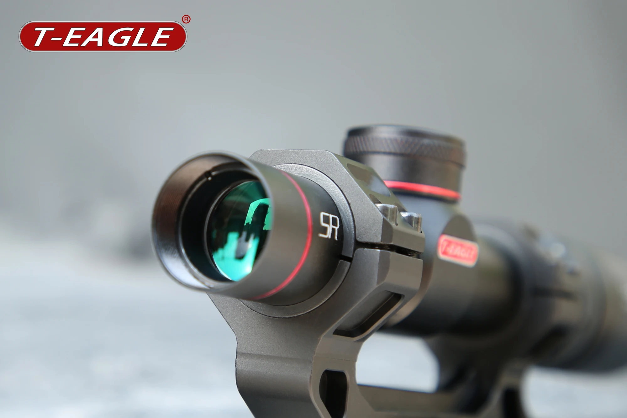 T-EAGLE SR 1.5-5X20 HK البصر البصري Riflescope مسدس هوائي مضغوط بنادق Airsoft للصيد نطاق بندقية الرماية مع يتصاعد