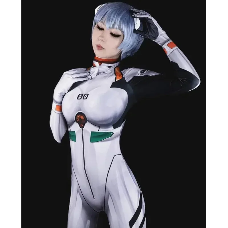 Haween Anime Ayanami Rei Jumpsuits Kospy Kos Tsume Unisex Zentai Catsuit Girls Bodysuit