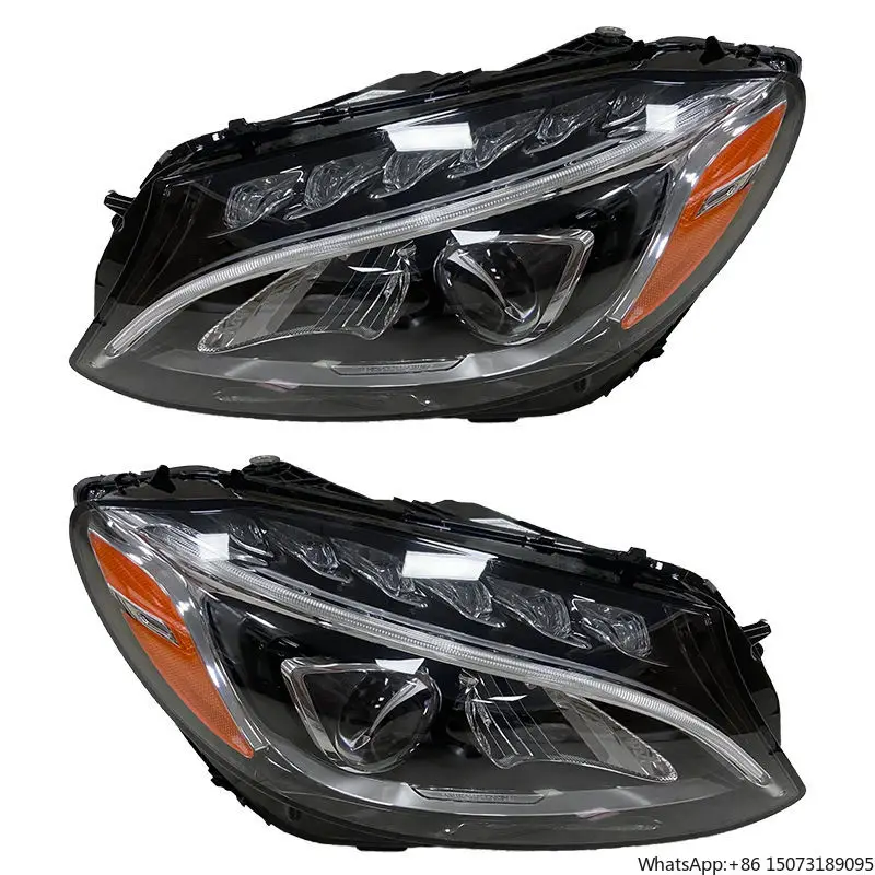 

For C Class W205 LED Headlights C180 C200 Car Accessories for C300 2019 Head Lamp Head Light